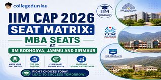 IIM CAP 2026 Seat Matrix: MBA Seats at IIM Bodhgaya, Jammu and Sirmaur